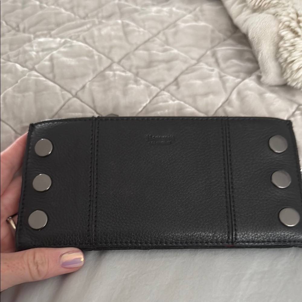 Hammitt  110 North Black Leather Organizer Wallet
